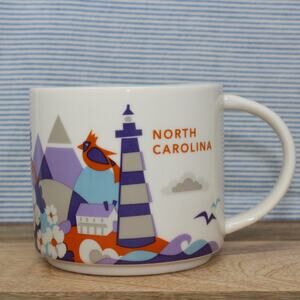 NORTH CAROLINA Starbucks Coffee Mug YOU ARE HERE Collection 2017 14oz